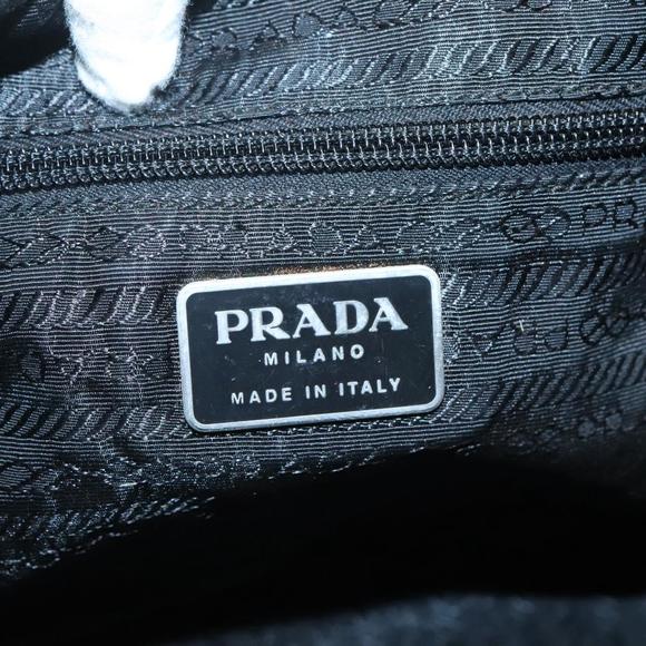 PRADA Hand Bag Nylon Black Silver Auth bs26350 - Picture 16 of 16